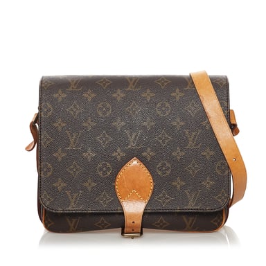 Vintage Louis Vuitton Monogram Cartouchiere MM Brown