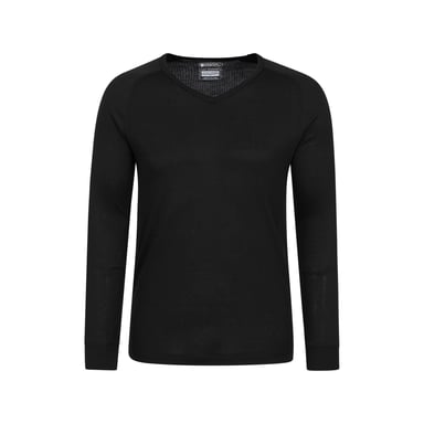 Mountain Warehouse - "Talus" Thermo-Top V-Ausschnitt für Herren (Schwarz)