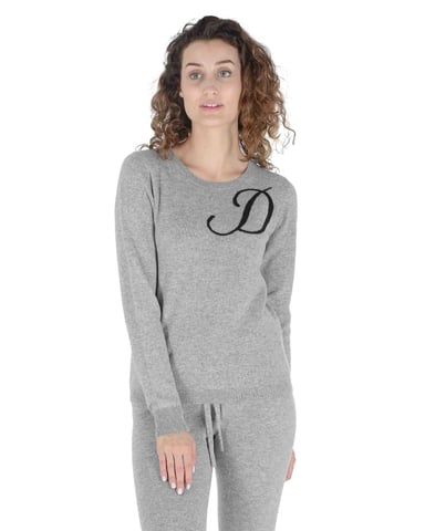 Pull Ras Du Cou En Cachemire Crown Of Edinburgh Stockbridge Gris D