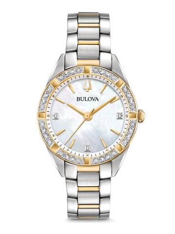 Bulova Sutton Mehrfarbig Damen Armbanduhr 98R263