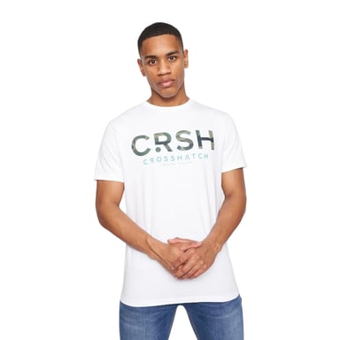 Crosshatch - "Fratter" T-Shirt für Herren (Weiß)
