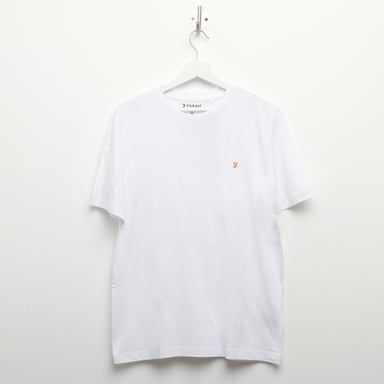 T-shirt Alexander Circulaire Farah Vintage Pour Homme en Blanc