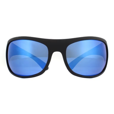 Polaroid Sonnenbrille 07886 003 5X Matt Schwarz Blau Polarisiert