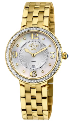 GV2 Womens Verona Schweizer Quarz Diamant Edelstahl Uhr