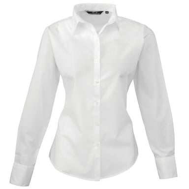 Premier - Bluse für Damen Langärmlig (Weiß)