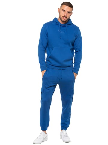 Enzo | Herren Pullover Hoodie Trainingsanzug Set - Blau