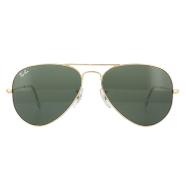 Ray-Ban Sonnenbrille Aviator 3025 W3234 Gold Grün