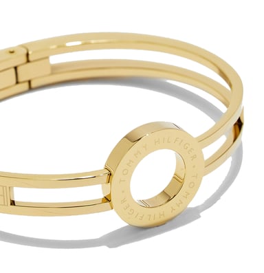 Tommy Hilfiger Damen Armreif aus Edelstahl - Gold 2780315