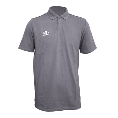 Umbro - "Essential" Poloshirt für Herren (Kohlen-Schwarz/Weiß)