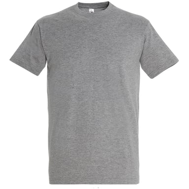 SOLS Mens Imperial Heavyweight Short Sleeve T-Shirt (Grau meliert)
