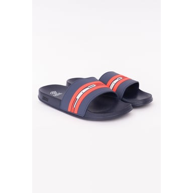 Crosshatch - Herren Badesandale "Mentella" (Marineblau/Rot)