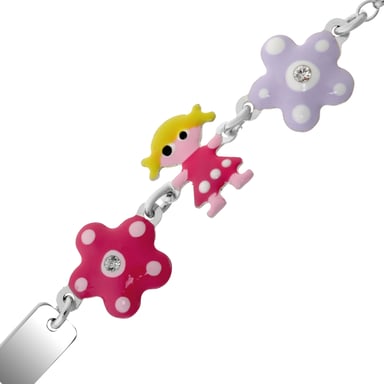 Orphelia 'Dahlia' Kinderarmband aus 925er Sterlingsilber - Silber ZA-7147