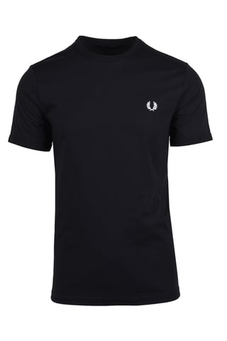 T-shirt col ras du cou Fred Perry Pour Homme en Noir