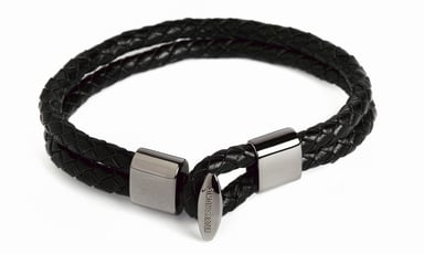 Black Double Row Bracelet