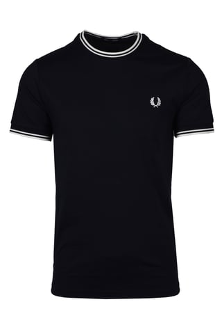 T-shirt double lisere Fred Perry Pour Homme en Bleu Marine