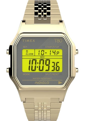 Montre Timex T80 Pour Mixte Doré TW2U93500