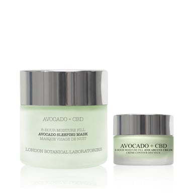 Avocado-Schlafmaske + Avocado-Augencreme