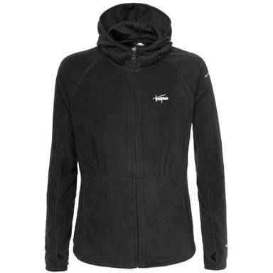 Trespass Damen Fleecejacke Marathon mit Kapuze (Schwarz)