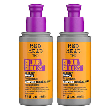 Tigi Goddess Oil Infused Shampoo for Coloured Hair 100ml 2pk
