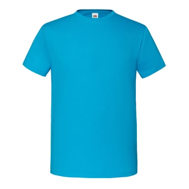 Fruit of the Loom Herren Iconic Premium Ringspun Baumwolle T-Shirt (Azurblau)