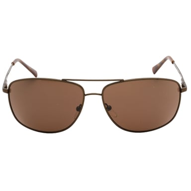 Braune Sonnenbrille mit braunen Glasern von Calvin Klein