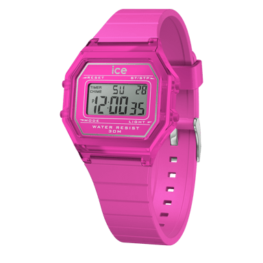 Ice Watch Ice Digit Retro - Neonpink - Klare Mädchenuhr in Pink 022887