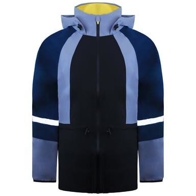 Sweaty Betty Mission Damen Blaue wasserdichte Jacke