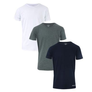 Herren Lyle And Scott Ellijah 3er Pack Lounge T-Shirts in Schwarz Grau