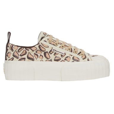 Superga - Damen Sneaker "2631", Giraffen-Muster (Natürliches Beige)
