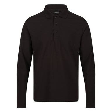 Regatta - "Pro" Poloshirt für Herren Langärmlig (Schwarz)