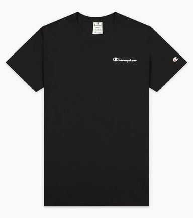 Champion T-shirt à manches courtes pour femmes en noir