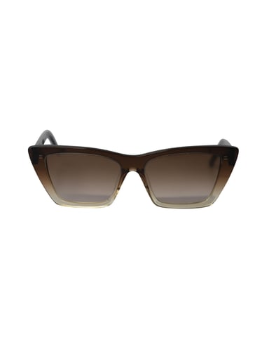 Saint Laurent Katzenaugen-Sonnenbrille aus braunem Acetat