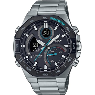 Casio Edifice Silber Herren Armbanduhr ECB-950DB-1AEF