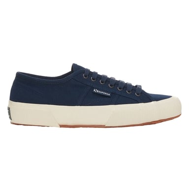 Superga - Herren/Damen Unisex Sneaker "2750", Fischgrätmuster (Marineblau/Naturweiß)