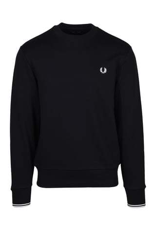 Sweat col rond Fred Perry Pour Homme en Noir