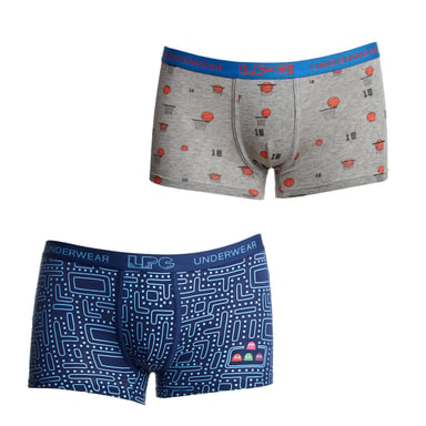 Atmungsaktive Jungen-Boxershorts aus Stoff LPG1006 mit anatomischer Vorderseite
