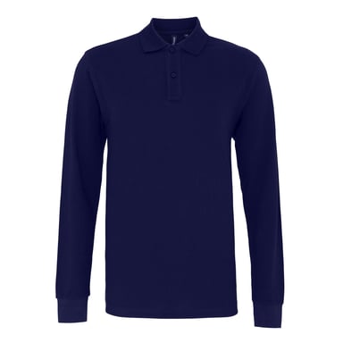Asquith & Fox Herren Classic Fit Langarm-Poloshirt (Marine)