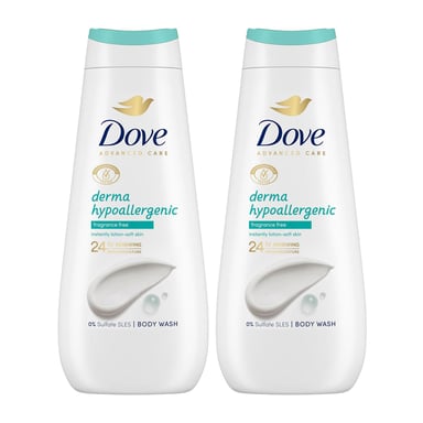 Dove Advanced Care Body Wash Hypoallergenic 24H Renewing Micro Moisture, 2x400ml