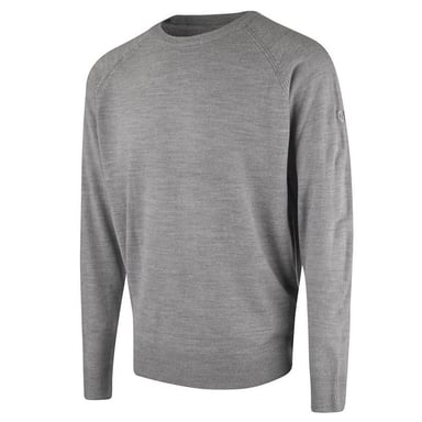 Inselgrüne Raglan -Männer hellgrauer Pullover