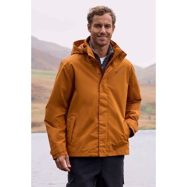 Mountain Warehouse - "Fell II" Jacke 3 in 1 für Herren (Dunkel Orange)