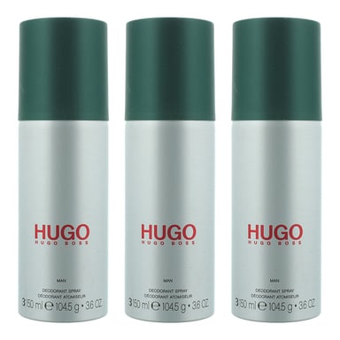 Hugo Boss Hugo Man Deodorant Spray 150ml x 3