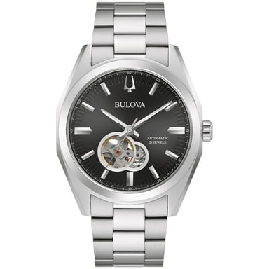 Bulova Surveyor Herren Silber Uhr 96A270