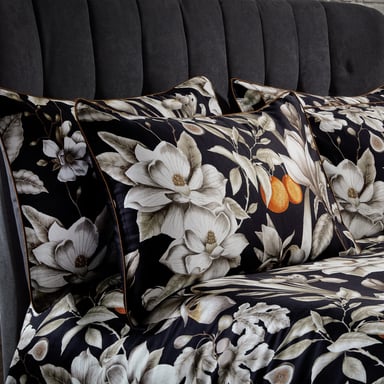 EW von Edinburgh Weavers Opulente Blumendesign Premium Baumwollsatin Kissenbezug-Paar