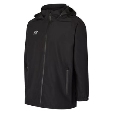 Umbro Herren Club Essential Wasserdichte Jacke (Schwarz)