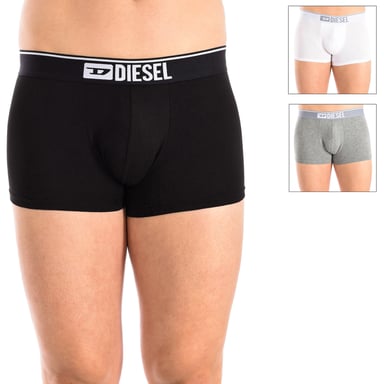Pack-3 Atmungsaktive Boxershorts aus Stoff mit anatomischer Vorderseite 00ST3V-0GDAC Mann