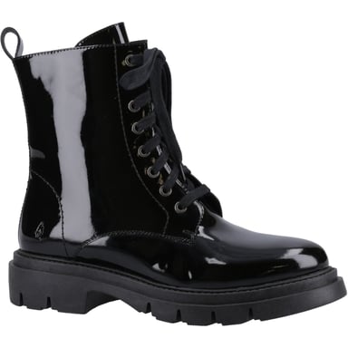 Hush Puppies Rhea Leder Damen Schwarz Stiefel