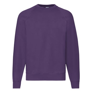 Fruit Of The Loom Herren Raglan-Ärmel Belcoro® Sweatshirt (lila)