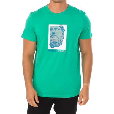 STICKER Kurzarm-T-Shirt mit Rundhalsausschnitt BKK1MTS03 Mann