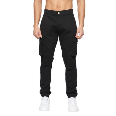 Crosshatch - "Frentons" Cargo-Hose für Herren (Schwarz)