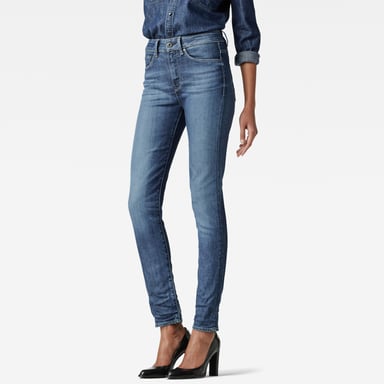 G-star 3301 jeans ultra-hauts super skinny en bleu